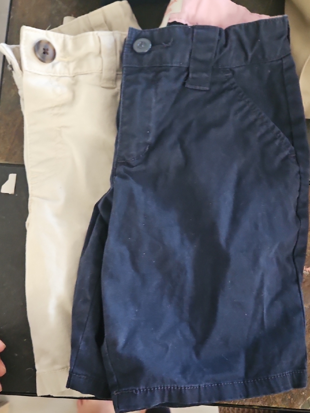 Classic Kids' Cotton Shorts - Navy & Khaki